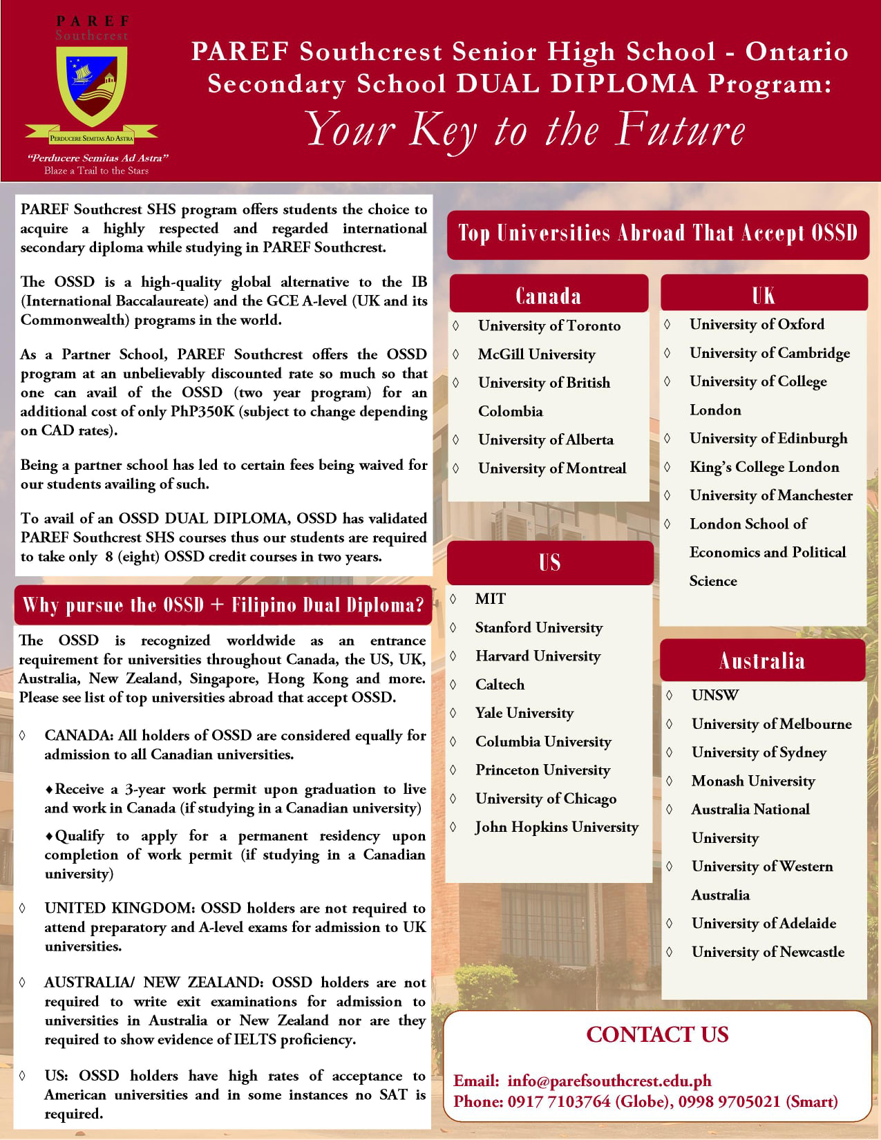 Curriculum Overview (Grades 1-10) - PAREF Southcrest