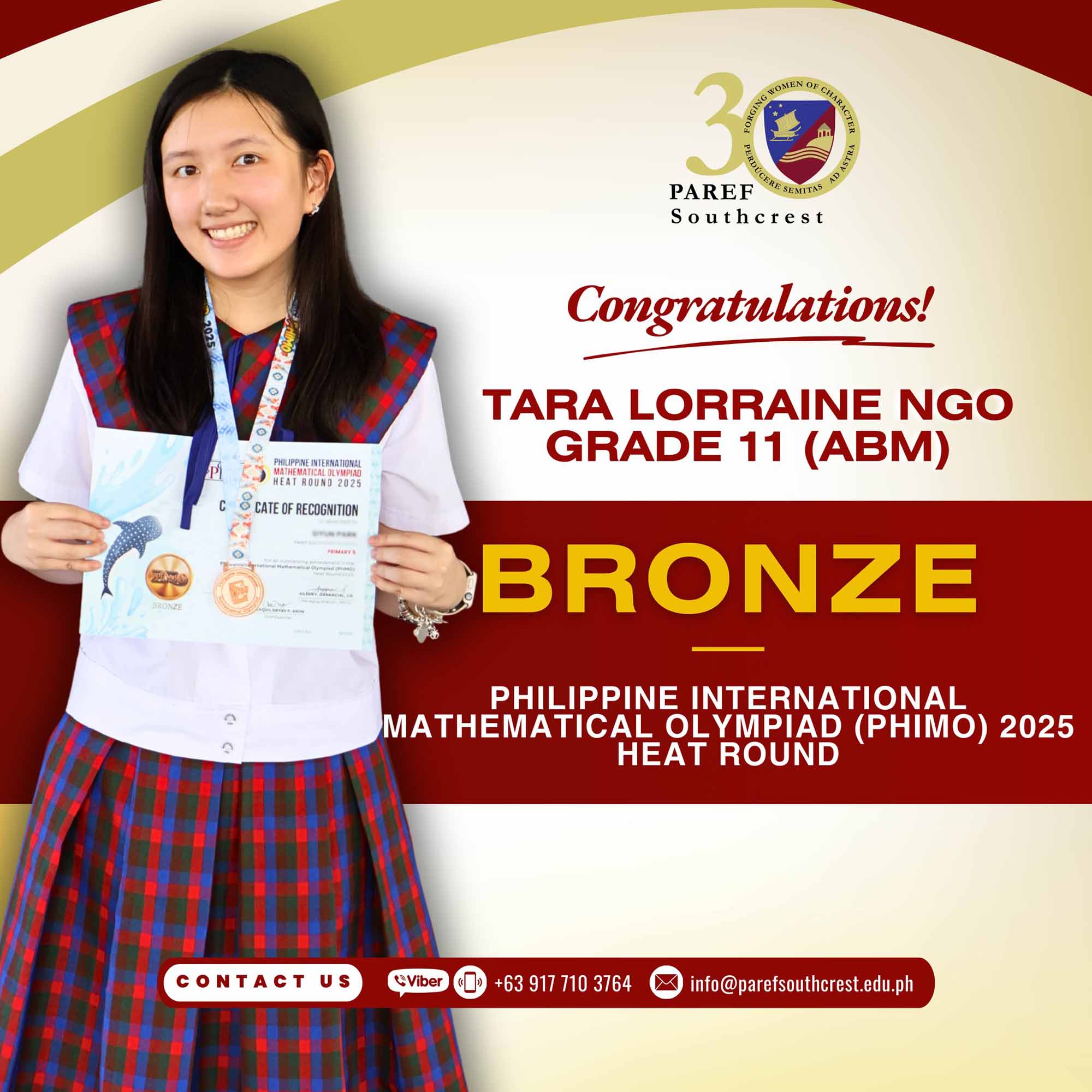 3 Senior Highschool Awardees