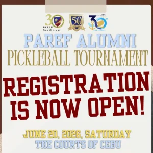 Registration is officially OPEN for the PAREF Southcrest x Springdale Alumni Pickleball Tournament!