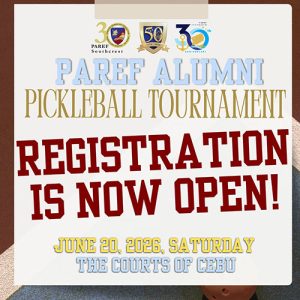 Registration is officially OPEN for the PAREF Southcrest x Springdale Alumni Pickleball Tournament!